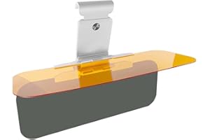 DOOCECIY Universal Car Sun Visor with Polarized Glare Protection Extender, 2 in 1 Extension Visors Anti Night Polarised for Cars