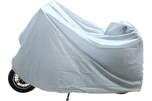 AOMIGT Housse de Moto et Vélo, 230x130cm, Protection Extérieure Imperméable, Résistante aux Déjections d'Oiseaux, à l'Eau, à la Poussière, Neige, Pluie, Vent et Feuilles