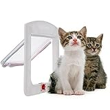 Hund Cat Flap Türen mit 4 Wege Schloss für Pets Entry &...