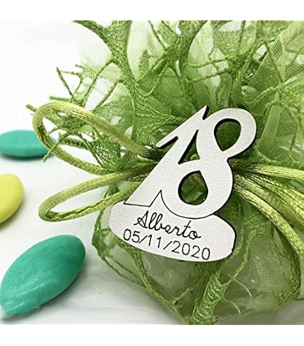 Sacchetto portaconfetti anniversario nozze argento con numero 25 in strass, TNT