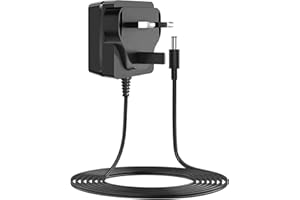 Fudinu Guitar Pedal Power Supply Adaptor, 9V DC 1A Guitar Effects Power Adapter, Center Tip Negative Power Source Charging Adapter, Wall Charger Plug for Electric Guitar Bass Effects Pedal(4.85ft)