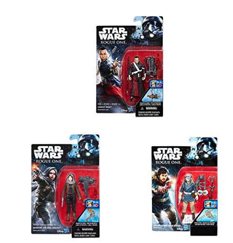 3 Stück Star Wars Figuren, Rebel Bundle bestehend aus Jyn Erso, Cassian Andor und Chirrut Imwe - 2