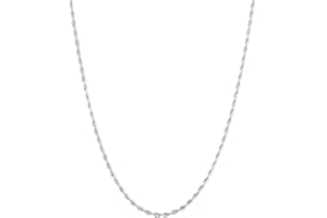 ESPVO 2.5mm 3mm 4mm Stainless Steel Silver Sturdy Rope Chain Necklace for Men Boys Kids Mens Chain with 16-24in Men's Jewellery Gifts for Him