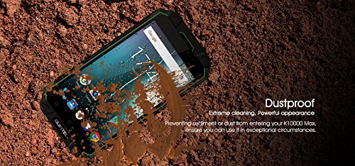 OUKITEL K10000MAX 4G Smartphone 5.5 '' 10000mAh batteria 1.3GHZ 3GB RAM + 32GB ROM, macchina fotografica di 8MP + 16MP di Android 7.0 Impermeabile, antipolvere, shockproof per gli appassionati estern