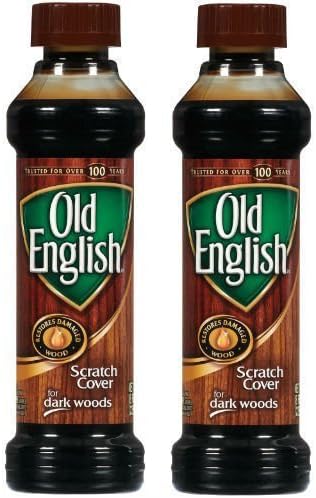 Set of Two (2) Old English 8 Ounce Dark Wood Furniture Polish And Scratch Cover by GBW