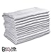 Little Bloom, 100% Cotton Muslin Squares, Pack of 12, White