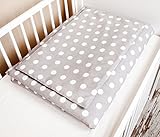 Baby Bettwäsche Design II: Pünktchen grau Nestchen Bettset 100×135 für Babybett Decke Kissen Bettumrandung - 5