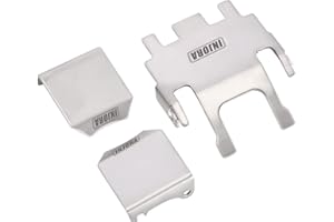 INJORA Plaque de Protection Armure du Châssis Protecteur d’Essieu INOX pour TRX4M 1/18 RC Crawler Voiture(4M-14)