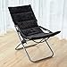 Produktbild Ehtreh Verdickte Klapp Mittagspause Stuhl Liege Büro Nickerchen Stuhl Schwangere Frau Stuhl Strandkorb Sonnenliege (Farbe: 3 Klapp Größe: 123X60 cm) (Color : Black)