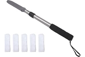 EASACE Brosse de lavage des pieds en silicone, longueur de poignée réglable, pour la douche, nettoyeur d'orteils, brosse de douche pour les personnes âgées