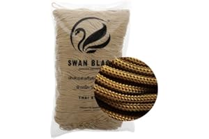 filati italiani cordini Swan Black, 500g e assortimento Accessori per Borse (Oro)