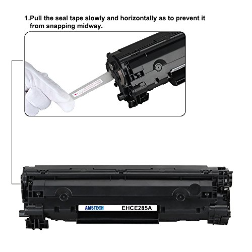 4 Pack Amstech kompatibel toner CE285A 85A fuer HP LaserJet Pro P1100 P1102 P1102W P1102WHP, Pro M1132 M1210 M1130 M1212NF M1217NFW,Standard Yield (1600 Seiten) - 3