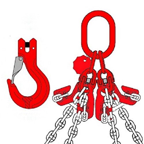 Kettengehänge 4-Strang 6,70 to, 4 m, verkürzbar, Anschlagkette Krankette ,