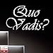 Produktbild Wandtattoo W301 Quo Vadis - Wohin gehst du - Flur (28x16 cm) silbergrau-metallic