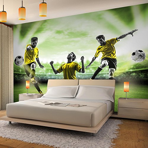 Fototapete Fussball 352 x 250 cm – Vliestapete – Wandtapete – Vlies Phototapete – Wand – Wandbilder XXL – !!! 100% MADE IN GERMANY !!! Runa Tapete 9049011b - 3