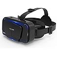 MAKINGTEC VR SHINECON Virtual Reality VR Headset 3D Glasses VR Goggles for TV, Movies & Video Games, Compatibale iOS & Android Smartphone Within 4.7-7 inch Screen, Black