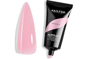 Nailfor Acrylgel PINKY 30ML In Tubo Per Ricostruzione Unghie 30ml Made In Usa Facile Allungamento Estensione Unghie Professionale Rapida, Veloce E Resistente - Made in USA