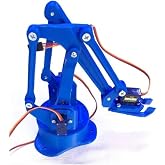 SANEC Arduino Robot Kol Kiti 3D Baskı Birleşmiş Halde Robot Kol - Mavi