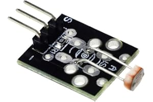 TECNOSTORE Módulo de fotosensor LDR fotosensor KY-018 Arduino sensor luz PC
