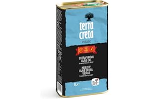 ‎TERRA CRETA Terra Creta Estate Oliwa Extra Virgin 1L – Kreta | Koroneiki | Tłoczona na zimno | Niska kwasowość | Autentyczny smak i aromat