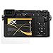 Produktbild atFoliX Panzerfolie kompatibel mit Panasonic Lumix DC-GX9 Schutzfolie, entspiegelnde und stoßdämpfende FX Folie (3X)