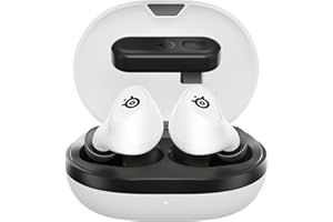SteelSeries Arctis GameBuds pour PlayStation - Écouteurs gaming sans fil - 2,4GHz + BT 5.3 - ANC/Transparence - Résistance à l’eau IP55 - Batterie de 40 H - Recharge sans fil - PS5,PC,Switch 2 -Blanc