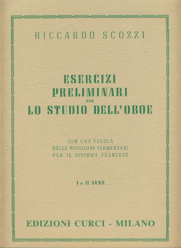 Preisvergleich Produktbild SCOZZI R. - Ejercicios Preliminares para Oboe