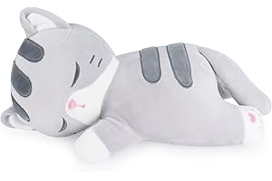 Auspicious beginning 35.0 cm Plush Cat Orange Cat Plush Stuffed Animal Stuffed Cat Plush Pillow Soft Kitten Plush Kawaii Hugging Pillow Sofa Plush Cuddly Toys for Unisex Gifts Birthday Gift C