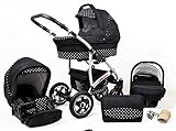 Lux4Kids BlackOne 3in1 oder 2in1 Kinderwagen. Sie haben die Wahl ob Sie einen Autositz ( Babyschale Zertifiziert nach ECE R 44/04 benötigen oder nicht). Selbstverständlich ist der Wagen robust sicher und langlebig Zertifikat EN 1888:2004