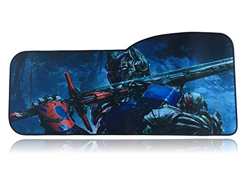 Extended Size Custom Gaming Mouse Pad - Anti Slip Rubber - Stitched Edges - Large Desk Mat - 28.5" x 12.75" x 0.12" (Optimus Prime)