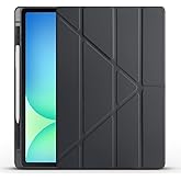 Kilifplus Samsung Galaxy Tab S10 Fe Plus 13.1 in&ccedil; ile Uyumlu Kılıf Tri Folding Silikon Kalem B&ouml;lmeli Katlanabilir Standlı PU 