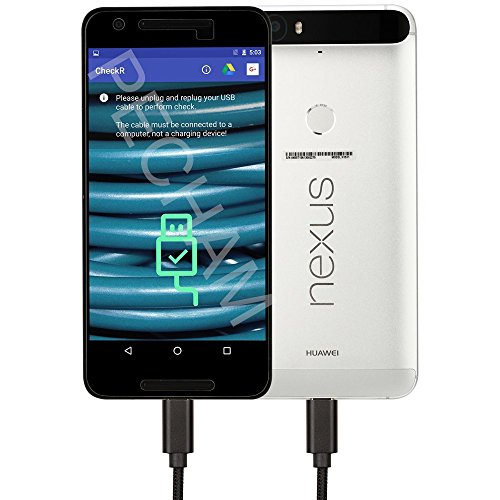 Onoper USB 3.1 Type C Kabel Geflochtene Ladekabel Datenkabel für LG G5 / Lite / G5 SE, Google Nexus 5X, Microsoft Lumia 950 / 950XL, Huawei P9 / plus , Nexus 6p, Oneplus 2, HTC 10, Nokia N1 Tablet (1M Schwarz) - 5