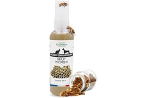 Spray Propolis pour Chien et Chat 100ml |Spray Buccal | Soulage Les Maux de Gorge et stimule Les Défenses Immunitaires | sans Alcool | Floralpina