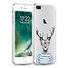 Produktbild iPhone 8 Plus, iPhone 7 Plus Hülle | JAMMYLIZARD Transparente Schutzhülle Sketch Back Cover Case aus Silikon, Hipster Hirsch