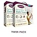 Clevamama Splash & Wrap Baby Bath Towel WHITE TWIN PACK