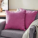 cojines para sofa fucsia Cómodo y Sólido: Estas fundas de cojines son hecho de chenilla, son delicado y duradero.  No sonfácil de deformar .Adecuado para cojín lumbar