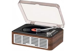 AGPTEK Klasyczny odtwarzacz CD Boombox – ulepszony głośnik Bluetooth z ochroną od kurzu i LED-em | gniazdo AUX 3,5 mm, pilot zdalnego sterowania, radio FM, odtwarzacz USB MP3