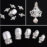 10x Maniküre Nail Art Sticker Fingernägel Strass 3D Nagel...