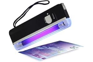 Kafuty-1 Lector de Billetes Portátil, Dispositivo de Control de Billetes Falsos UV para Control, Dispositivo de Control de Billetes Falsos Detector UV Portátil.