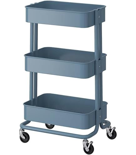 IKEA Raskog Norrava Trolley With Lid Grey Green 77 cmx 45 cmx 35