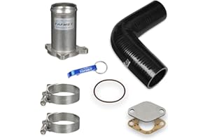 Tafmet AGR Ventil Ersatz Rohr Tuning Kit schwarz für VW Audi Seat Skoda mit 1.4 1.9 TDI Motoren
