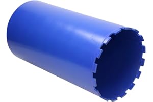 ECD Germany Couronne Diamantée Ø 220mm 460mm pour Carotteuses Électriques, Forage à Sec et à Eau, Raccord Fileté 1 1/4", Alliage Métallique, Outil de Carottage Perceuse Granit Béton Pierre Roche Dure