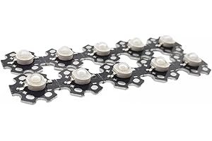 Vrabocry 10 Stücke LED Chips, 3 Watt Königsblau 445nm High Power LED Lampe Emitter Diode Chips Mit 20mm Schwarz Stern PCB für DIY Beleuchtungskörper