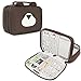 Price comparison product image BUBM Portable Electronic Accessories Organizer, Double Layer Carrying Bag for Cables, CF Cards, Power Banks and More, Brown Bear( Double Layer)