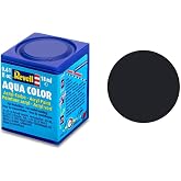 Revell - Su Bazlı Maket Boyası Siyah Mat 18 Ml (36108)