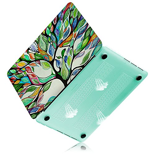 Case MacBook Air 13 Hülle , iCasso Tree of Life Ultra Slim Dünn Kratzfeste matt rutschfest Hartschale Kunststoff Schutzhülle Snap case für MacBook Air 13 Zoll (Modell: A1369 / A1466) - 4