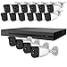 Produktbild Hiwatch by Hikvision Überwachungskamerasystem mit 16 Kanälen HD NVR und 16 x 4,0 Megapixel, 2560 x 1440 CCTV Bullet Kamera, PoE Kit