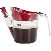 apollo The HOUSEWARES Brand 500ml Plastic Acrylic Gravy Fat Separator and Measuring Jug, White, 8991