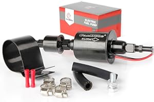 CARBOLE Uniwersalna elektryczna pompa paliwowa 12 V samodzielna pompa do napełniania paliwa 5/16 cala, 5–9 Psi z zestawem instalacyjnym, odniesienie krzyżowe E8012S, FD002, P60430, EP12S, 6414671