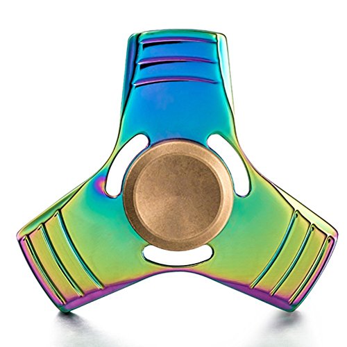 Colourful Rainbow Triangle Hand Spinner Fidget Toy EDC Focus Stress Relief Finger Spinner Toy Multicoloured Colourful Rainbow Triangle Hand Spinner Fidget Toy EDC Focus Stress Relief Finger Spinner Toy Multicoloured
